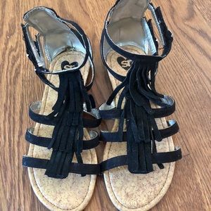 Stride Rite Gladiator Fringe Sandals